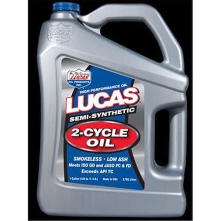 Lucas Oil 10115 Semi Synthetic 2-Cycle Oil, 1 Gallon LU325815
